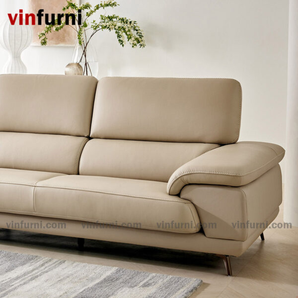 Ghế sofa góc bọc da tựa lưng gật gù Carus - S1 - Ảnh 4