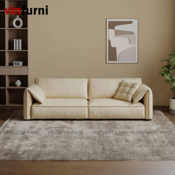 Ghế sofa tựa gập bọc da trẻ trung hiện đại Mason - S4