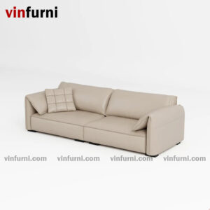 Ghế sofa tựa gập bọc da trẻ trung hiện đại Mason - S4