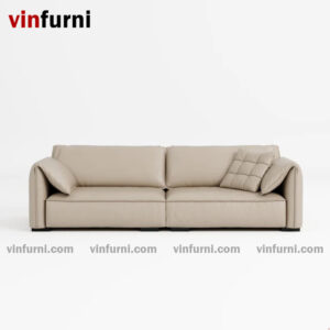 Ghế sofa tựa gập bọc da trẻ trung hiện đại Mason - S4