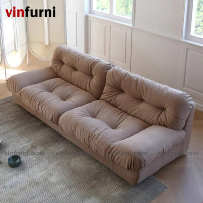 Ghế sofa đám mây bọc nỉ êm ái đắm chìm Clora - S3